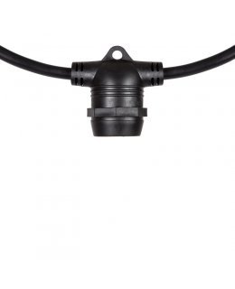 CL80607 E26 Patio Stringer, 30' Length, 36" Spacing, Black Wire